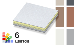 Стальная композитная панель SIBALUX Сталь А2 SUPERMATT