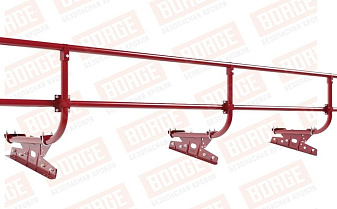 Кровельное ограждение Borge для фальцевой кровли оцинкованное RAL 3003, 300*60 см