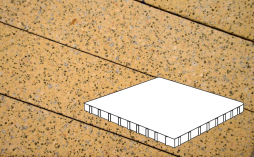 Плитка тротуарная Готика, City Granite FINERRO, Плита Б.10.К.10, Жельтау, 1000*1000*100 мм
