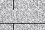 Плитка тротуарная Прямоугольник Б.5.П.6 стоунмикс белый с черным, 600*300*60 мм