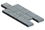 Плитка тротуарная SteinRus Аликанте Б.2.П.8  Backwash, Гранит, 900*300*80 мм