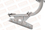 Кровельное ограждение Borge для фальцевой кровли оцинкованное RAL 7004, 300*90 см