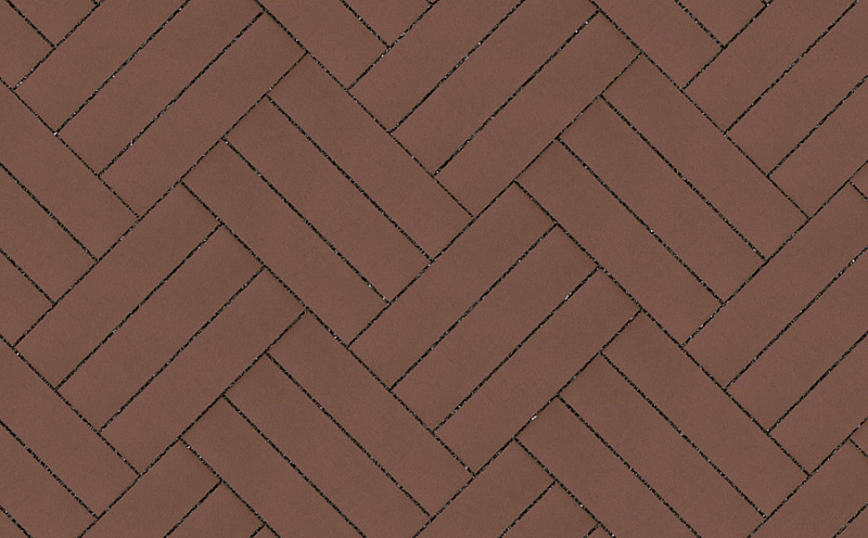 Клинкерная брусчатка Lode Brunis коричневая шероховатая, 250*65*45 мм