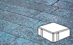 Плитка тротуарная Готика Granite FINERRO, Квадрат В.1.К.8, Азул Бахия 100*100*80 мм