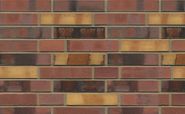 Кирпич клинкерный Westerwaelder Klinker Nr 21SF Gelbbraunrot Spezial, 240*115*52 мм
