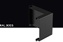 Заглушка правая Galeco для системы STAL 2 D 125/80*80 мм, RAL 9005
