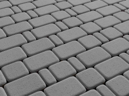 Плитка тротуарная Классико Б.4.КО.6 стандарт гладкий серый, комплект 3 шт, толщина 60 мм