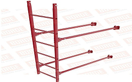 Лестница фасадная Borge (нижняя секция) оцинкованная RAL 3003, 1,8 м