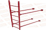 Лестница фасадная Borge (нижняя секция) оцинкованная RAL 3003, 1,8 м