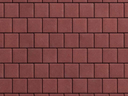 Плитка тротуарная Квадрат Б.3.К.6 стандарт гладкий красный, 100*100*60 мм