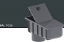 Отстойник KROP PVC Квадрат для системы D 135/80*80 мм, RAL 7016