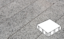 Плитка тротуарная Готика, Granite FINO, Квадрат В.3.К.8, Цветок Урала, 300*300*80 мм