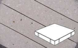 Плитка тротуарная Готика, City Granite FINERRO, Квадрат Б.6.К.8, Мансуровский, 600*600*80 мм