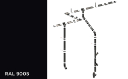 Водосточная система KROP PVC 130/90 RAL 9005