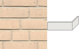 Клинкерная плитка угловая ручной формовки Feldhaus Klinker NF 14 W763 vascu perla 240*71*115*14 мм