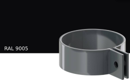 Хомут трубы KROP PVC для системы D 130/90 мм, RAL 9005