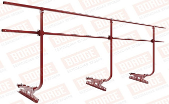 Кровельное ограждение Borge для фальцевой кровли оцинкованное RAL 3011, 300*120 см
