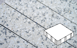 Плитка тротуарная Готика, City Granite FINERRO, Квадрат В.3.К.10, Грис Парга, 300*300*100 мм