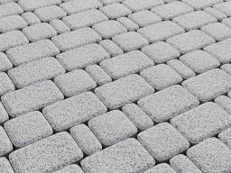 Плитка тротуарная Классико Б.4.КО.6 стоунмикс белый с черным, комплект 3 шт, толщина 60 мм