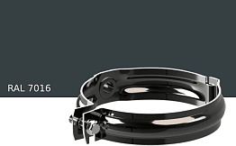 Хомут трубы KROP STAL для системы D 150/100 мм, RAL 7016