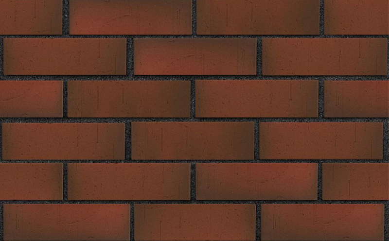 Кирпич клинкерный ЛСР Ричмонд красный флэш винтаж, 250*85*65 мм