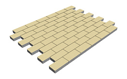 Плитка тротуарная SteinRus Прямоугольник А.6.П.4 гладкая, слоновая кость, 200*100*40 мм