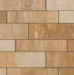 Плитка тротуарная BRAER Домино Color Mix Плато, 120/160*60 мм
