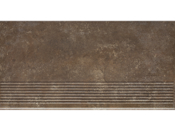 Клинкерная ступень с насечками Paradyz Ilario, Brown, 600*300*8,5 мм