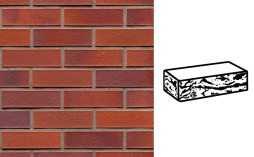 Кирпич клинкерный облицовочный 7-щелевой Muhr 04 Rotbraun-bunt готик, 250*120*65 мм по выгодной ценеКирпич клинкерный облицовочный 7-щелевой Muhr 04 Rotbraun-bunt готик, 250*120*65 мм