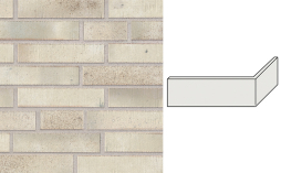 Клинкерная плитка угловая Stroeher Wasserbrand, 671 kornbeige, 240*115*52*12 мм