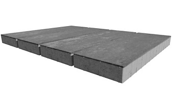 Плитка тротуарная SteinRus Аликанте Б.2.П.8 гладкая, ColorMix Актау, 900*300*80 мм