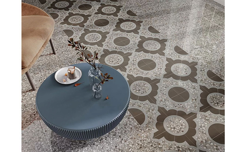 Керамогранит KERAMA MARAZZI Бричиола серый лаппатированный обрезной, 600*600*9 мм
