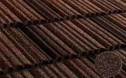 Композитная черепица рядовая Metrotile Shake Brown
