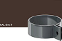 Хомут трубы KROP PVC для системы D 75/63 мм, RAL 8017
