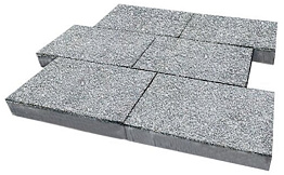 Плитка тротуарная SteinRus, Парк Плейс Б.3.П.8, Backwash, Гранит, 600*300*80 мм