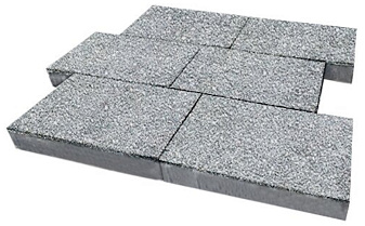 Плитка тротуарная SteinRus, Парк Плейс Б.3.П.8, Backwash, Гранит, 600*300*80 мм
