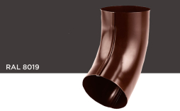 Колено Galeco 60 градусов для системы STAL RAL 8019
