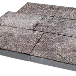 Плитка тротуарная SteinRus Парк Плейс Б.3.П.8, Native, ColorMix Умбра, 600*300*80 мм