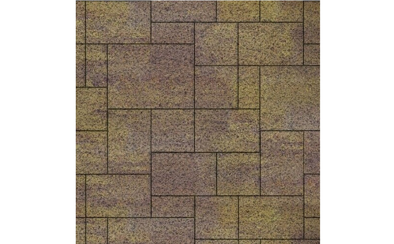Плитка тротуарная SteinRus Инсбрук Альпен Б.7.Псм.6, Native, ColorMix Тахель, толщина 60 мм
