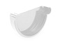 Заглушка правая Galeco для системы PVC D 130/100 мм, RAL 9010