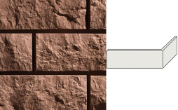 Облицовочный камень Leonardo Stone угловой элемент Анкона 75/270*95*15 мм 915