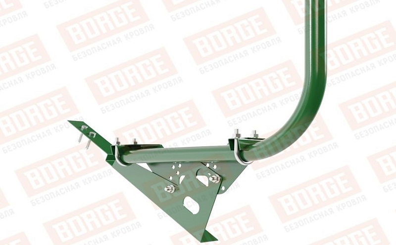 Кровельное ограждение Borge для черепичной кровли оцинкованное RAL 6002, 300*90 см