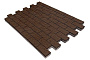Плитка тротуарная SteinRus Прямоугольник Лайн В.6.П.8, Old-age, коричневый, 200*100*80 мм