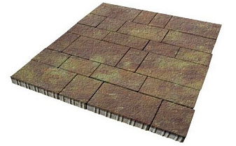 Плитка тротуарная SteinRus Инсбрук Тироль Б.4.Псм.6, Old-age, ColorMix Порто, толщина 60 мм
