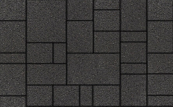 Плитка тротуарная Мюнхен Б.2.Ф.6см гранит черный
