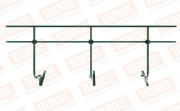 Кровельное ограждение Borge для черепичной кровли оцинкованное RAL 6005, 300*120 см