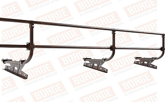 Кровельное ограждение Borge для фальцевой кровли оцинкованное RAL 8017, 300*60 см