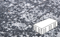 Плитка тротуарная Готика, Granite FINO, Скада без фаски В3.П.10, Диорит, 225*150*100 мм