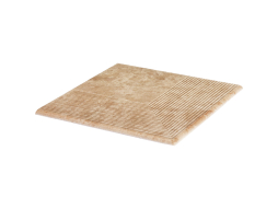 Клинкерная угловая ступень с насечками Paradyz Ilario, Beige, 300*300*11 мм