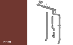 Квадратная водосточная система Orima 110/85*85 мм, RR 29